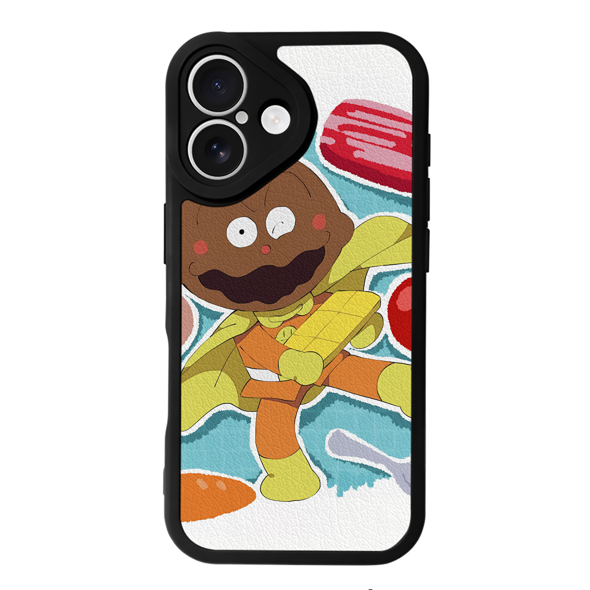 （画像用） アンパンマン Anpanman 【iPhone 16シリーズ対応】シリコンスマホケース（レザー調） 材質：シリコン